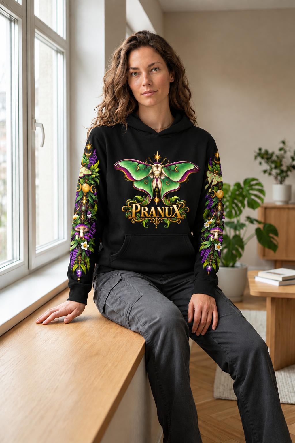 Luna Moth Graphic Hoodie