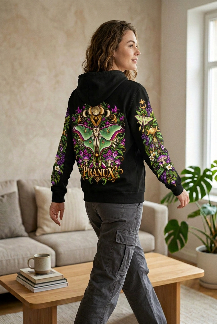 Luna Moth Graphic Hoodie