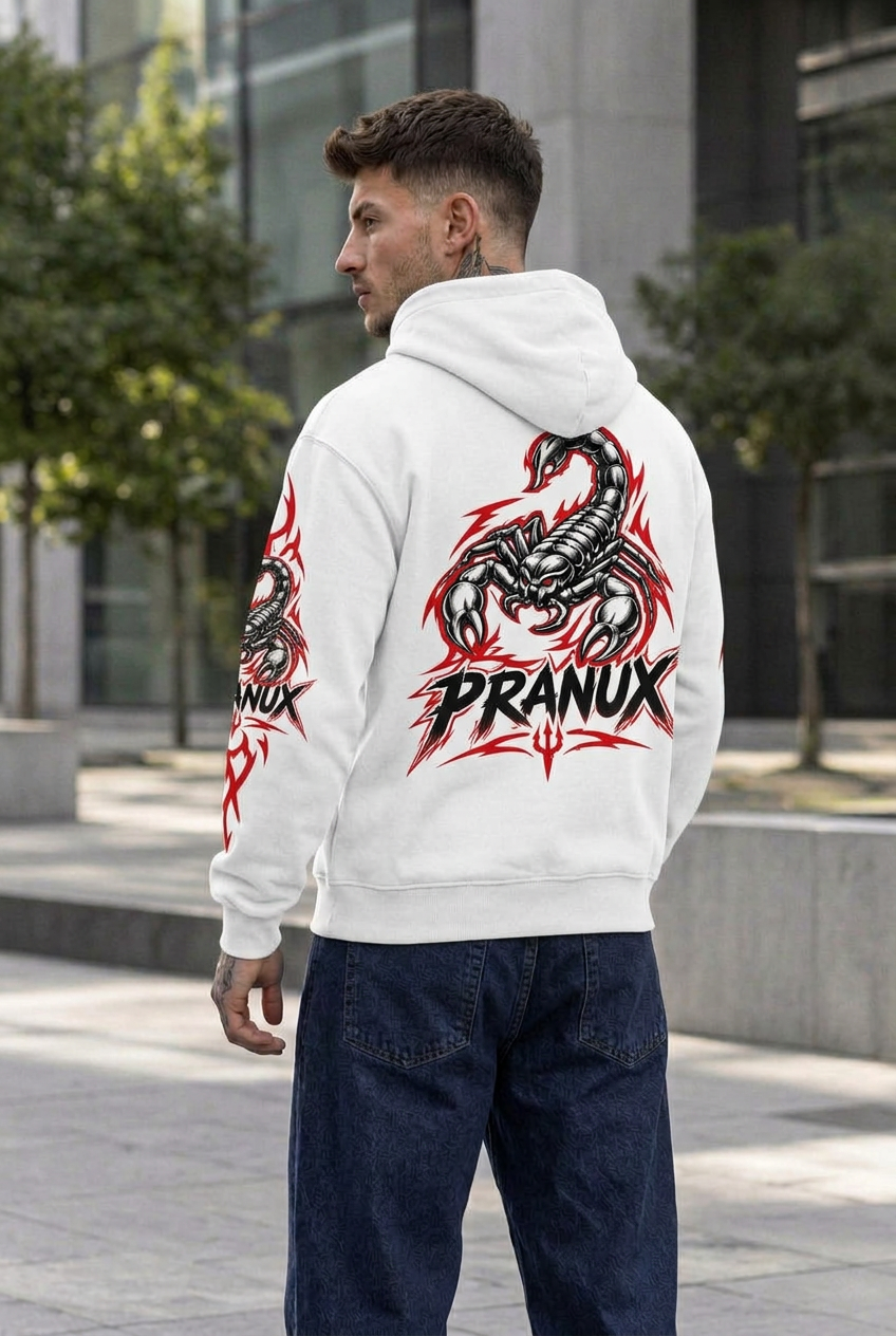 Scorpion Flame Graphic Hoodie