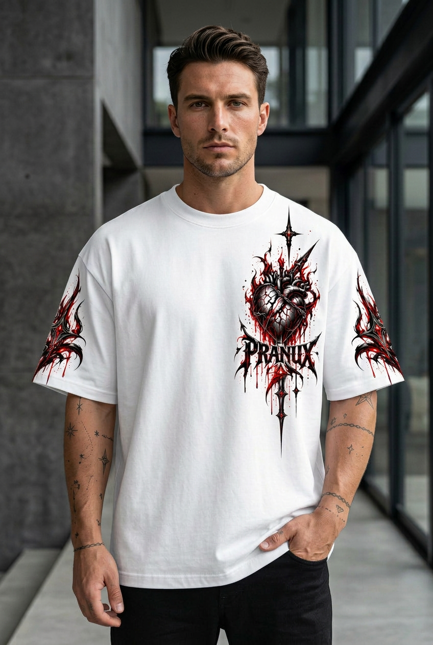 Dark Heart Sword Graphic T-Shirt