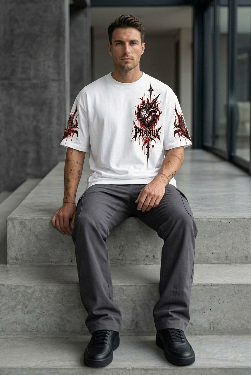 Dark Heart Sword Graphic T-Shirt