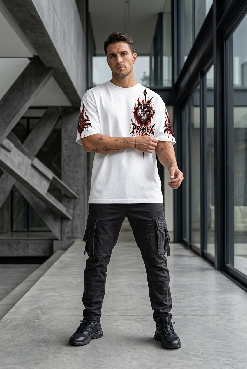 Dark Heart Sword Graphic T-Shirt