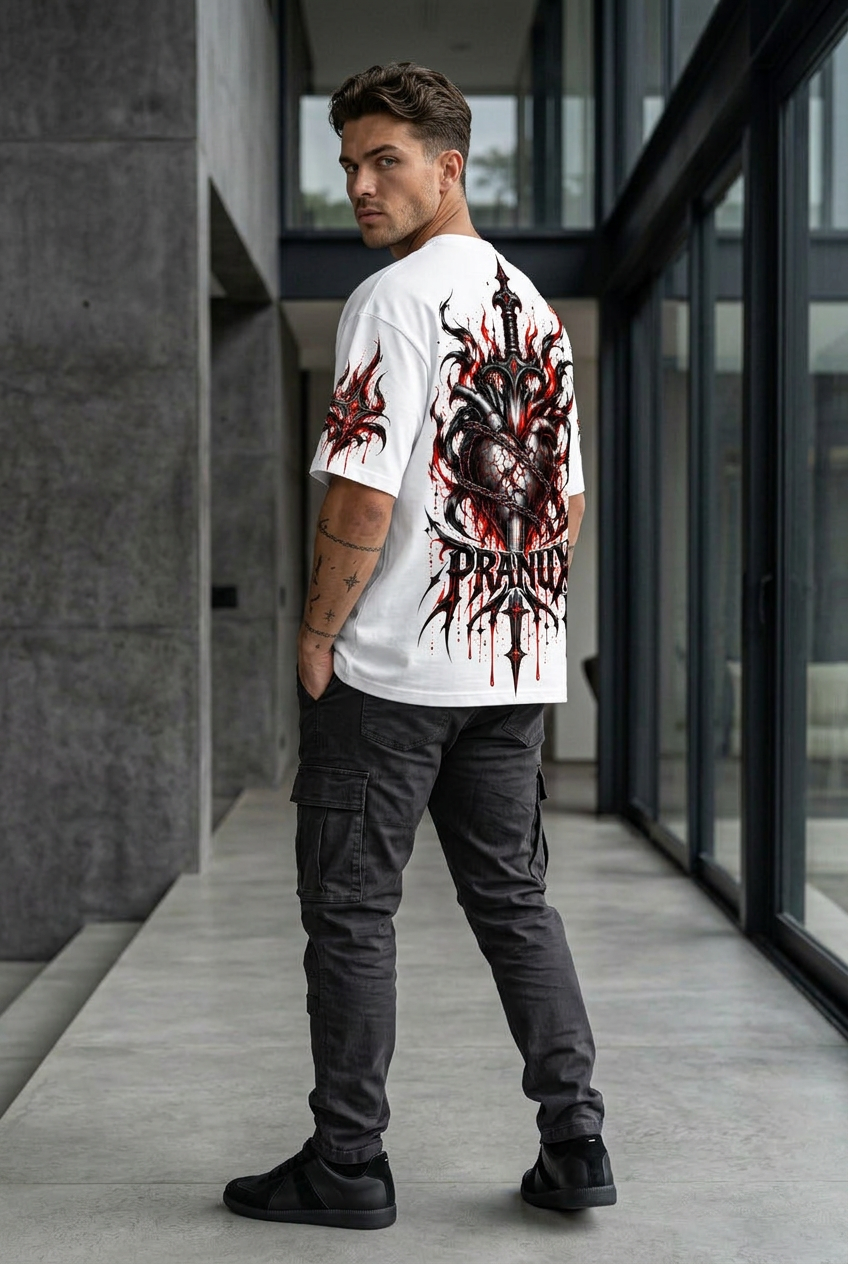 Dark Heart Sword Graphic T-Shirt