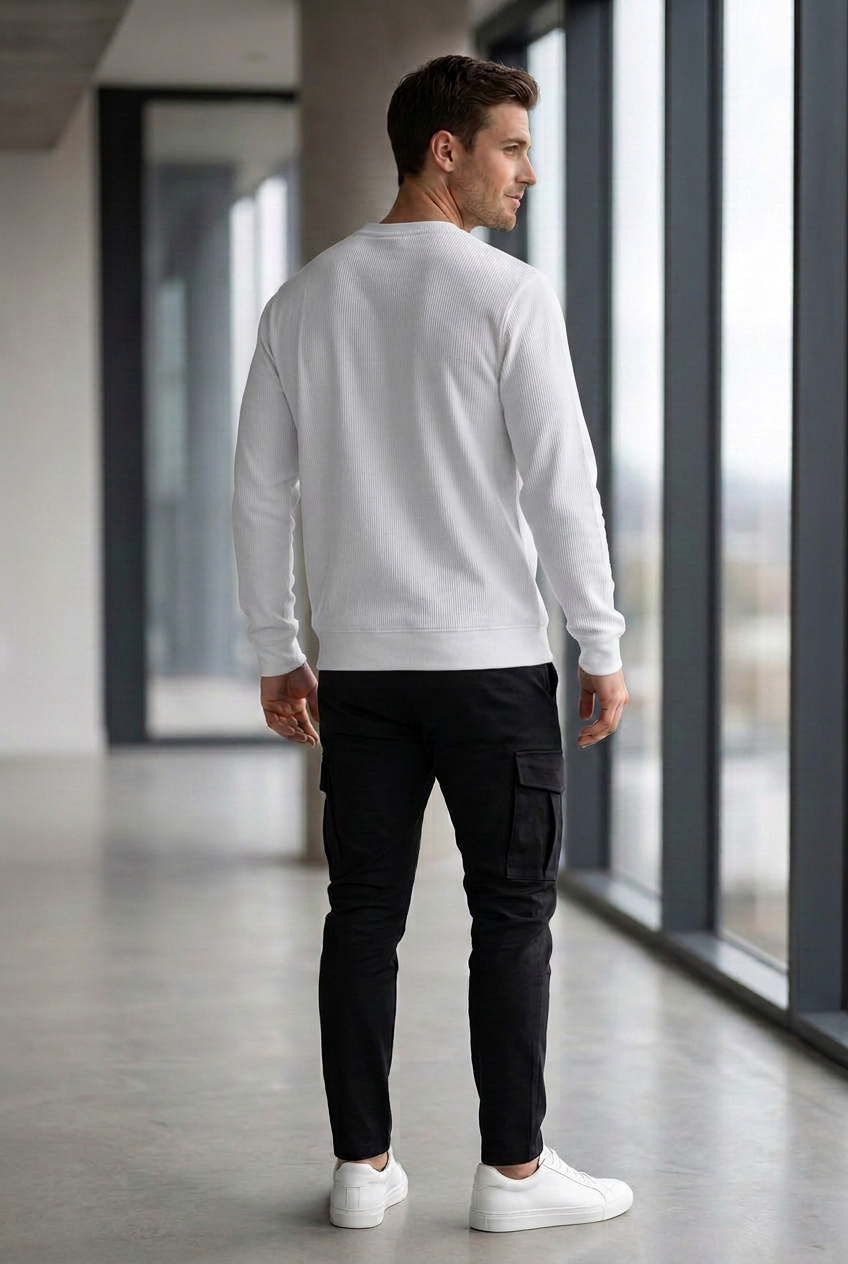 Butterfly Elegance Waffle Sweatshirt
